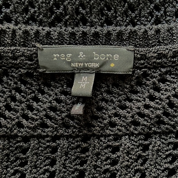 Rag & Bone Renee Crochet Knit Midi Dress Black NWOT - Picture 11 of 16